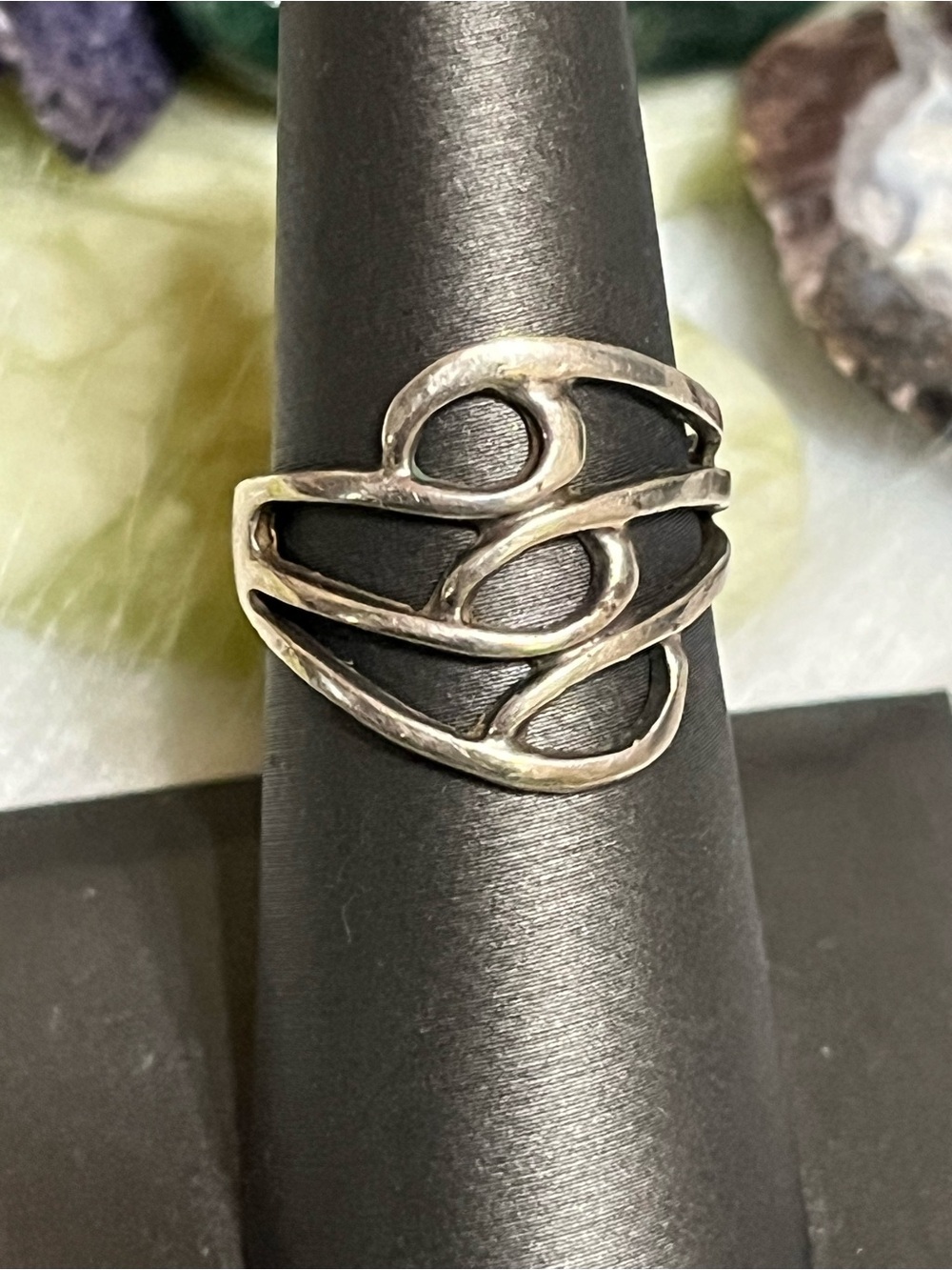 Vintage Sterling Marsala Ring